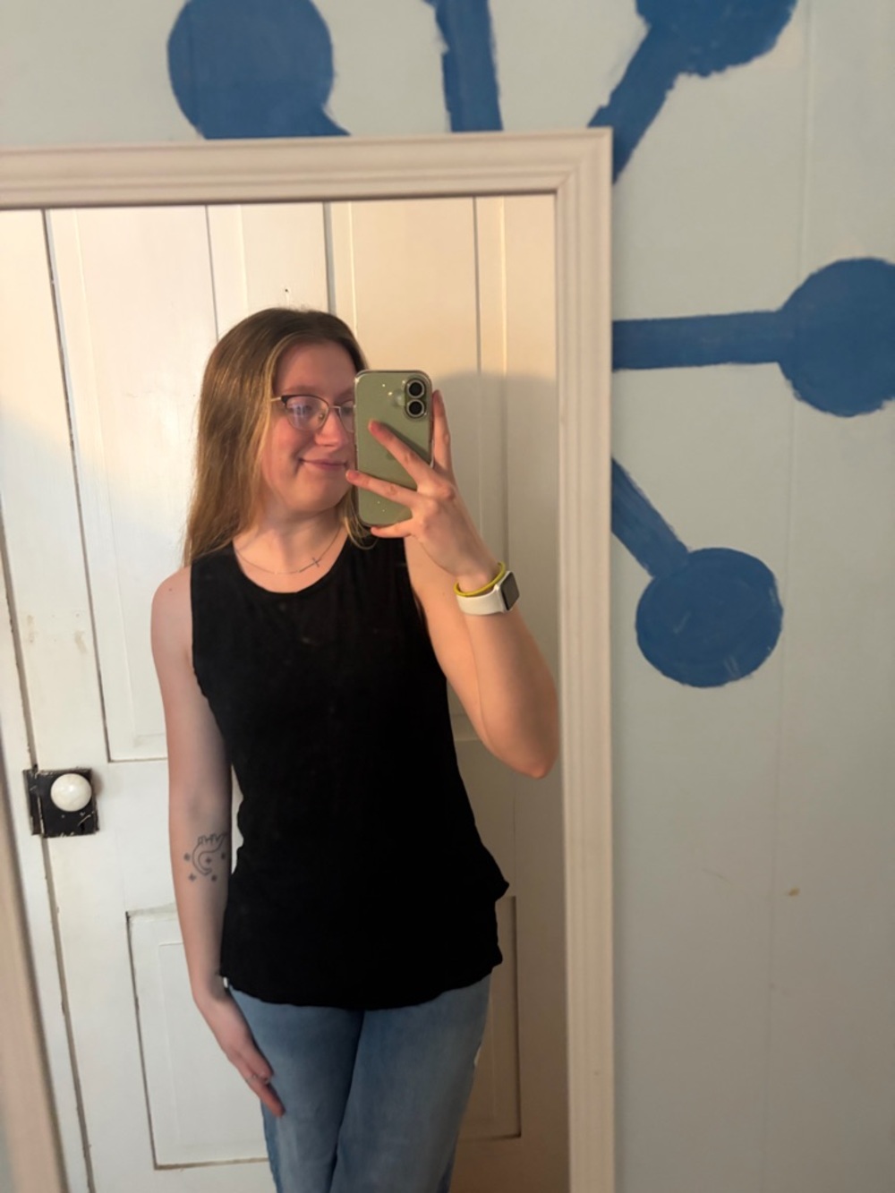 Paraphrase black tank top